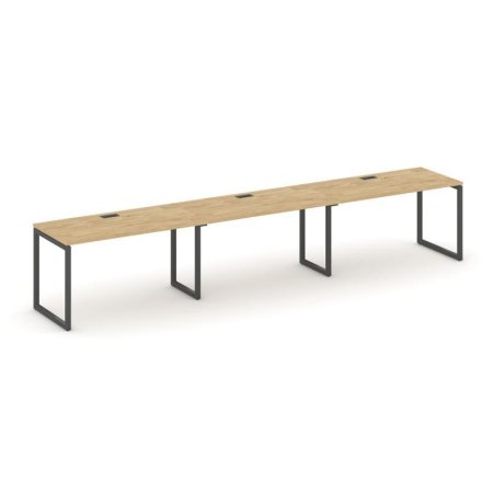Рабочая станция 1 сторонняя SN-4O.ORS-041 (2940х700х750) (Тиквуд Светлый/Металл Антрацит)