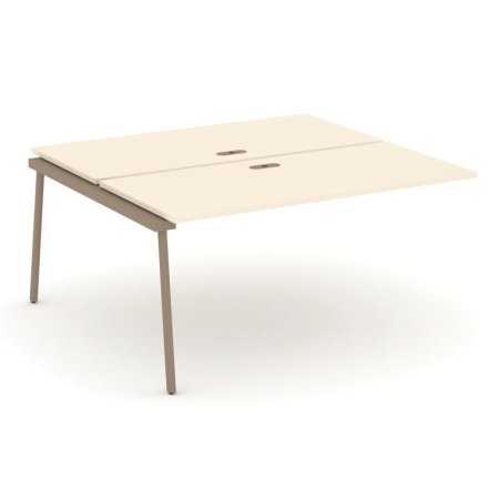Двойной наборный элемент рабочей станциии ES.2.NRS-4-LP (1580х1500х750) (Сатин/Металл Латте)